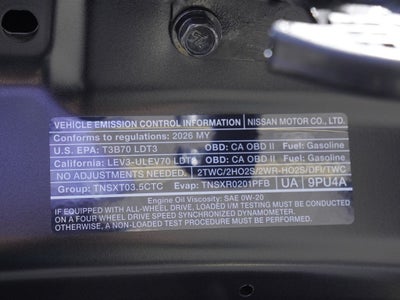 2026 Nissan Pathfinder SL