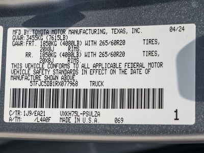 2024 Toyota Tundra Hybrid Limited