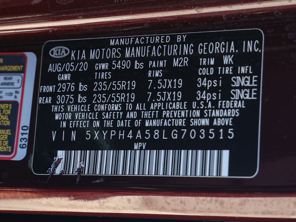 2020 Kia Sorento EX