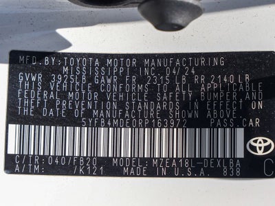2024 Toyota Corolla LE