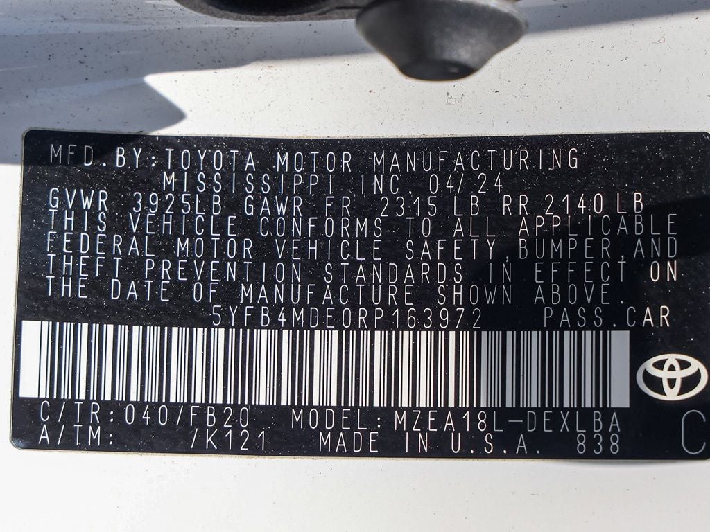 2024 Toyota Corolla LE