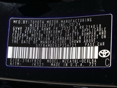 2025 Toyota Corolla LE