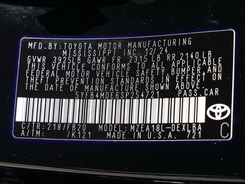 2025 Toyota Corolla LE