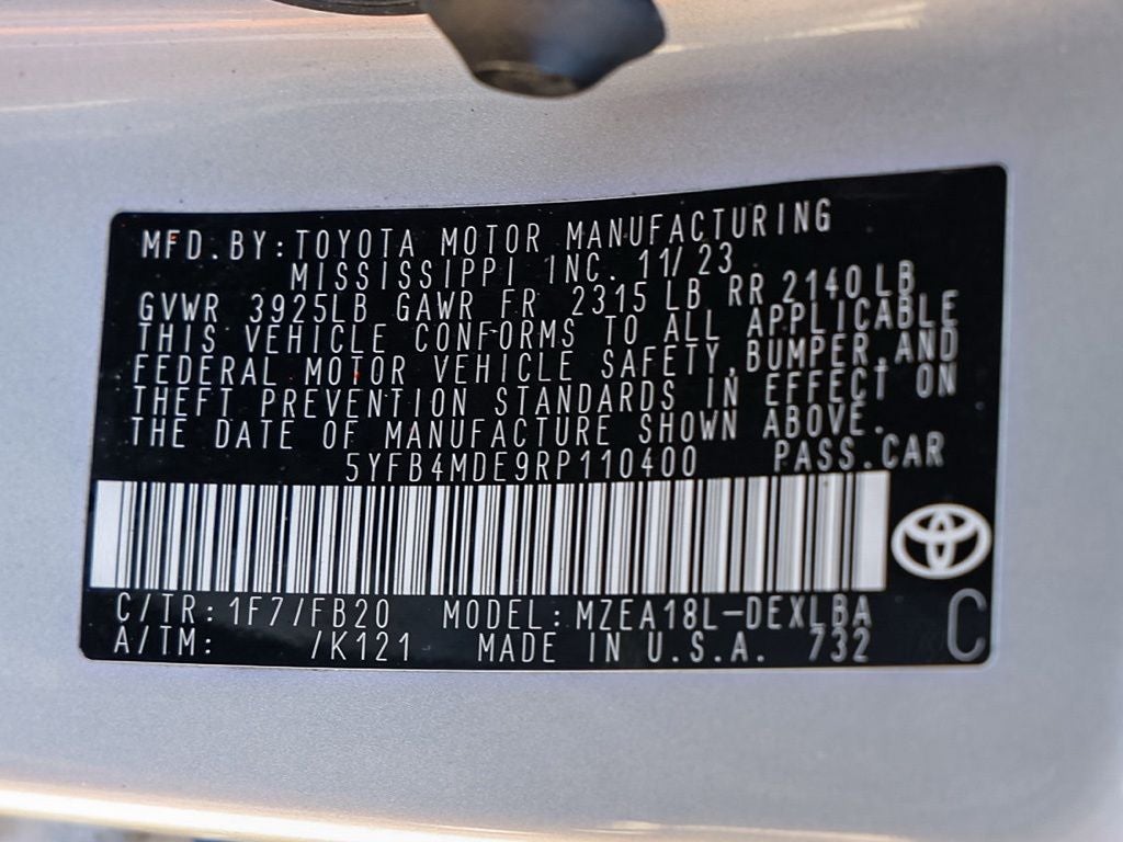 2024 Toyota Corolla LE