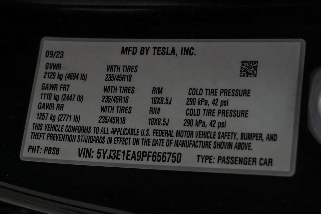 2023 Tesla Model 3 Base