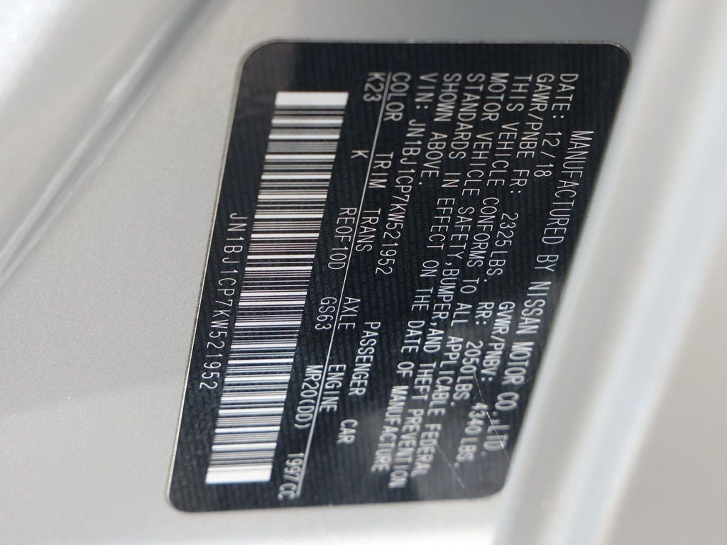 2019 Nissan Rogue Sport SV