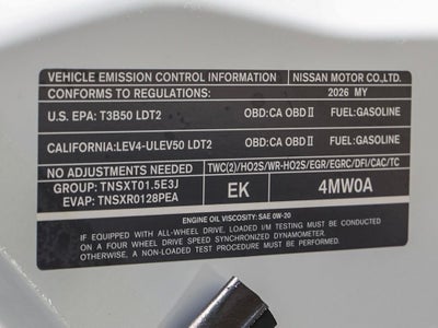 2026 Nissan Rogue Platinum