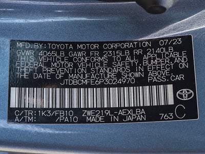 2023 Toyota Corolla Hybrid LE