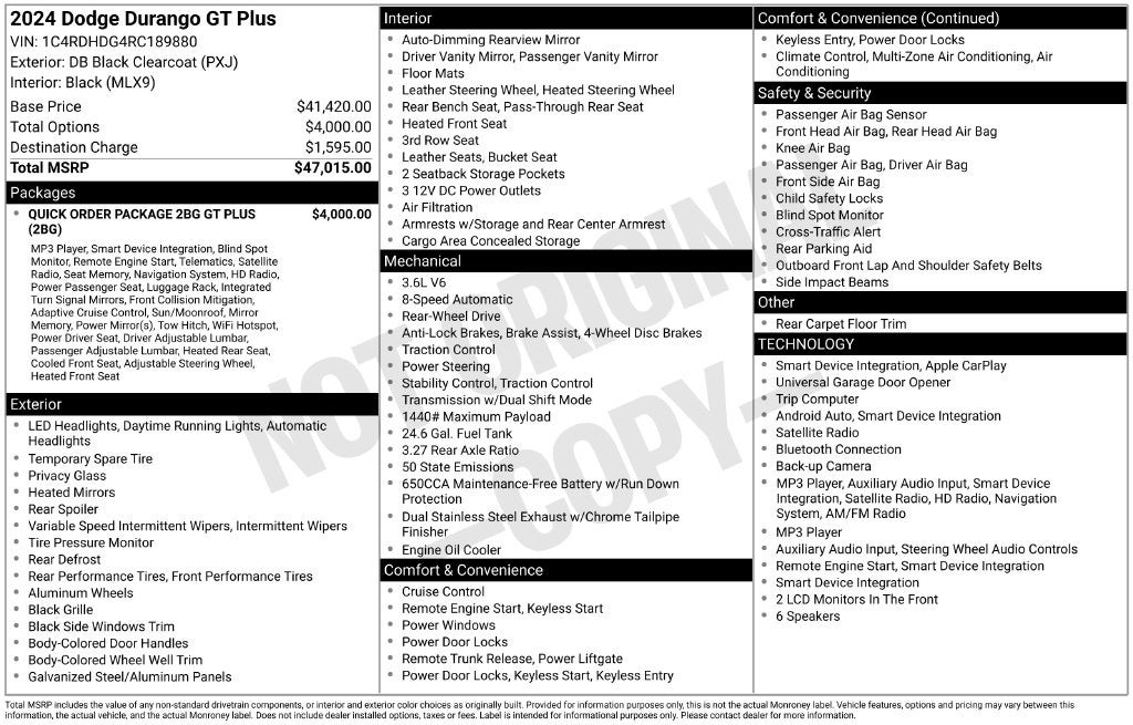 2024 Dodge Durango GT Plus