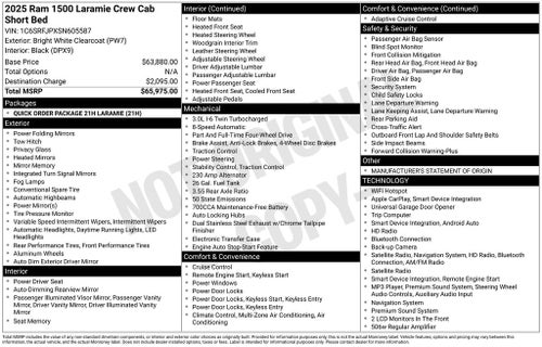2025 RAM 1500 Laramie