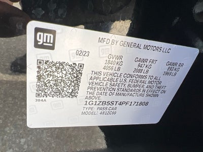 2023 Chevrolet Malibu LS 1LS