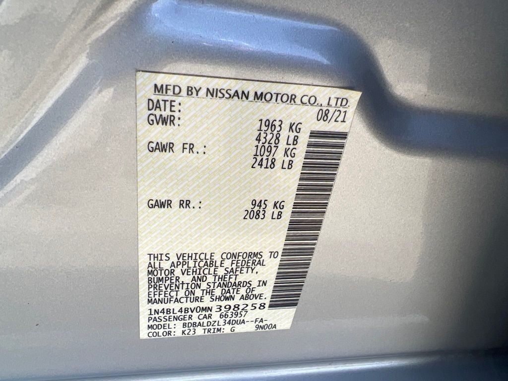 2021 Nissan Altima 2.5 S