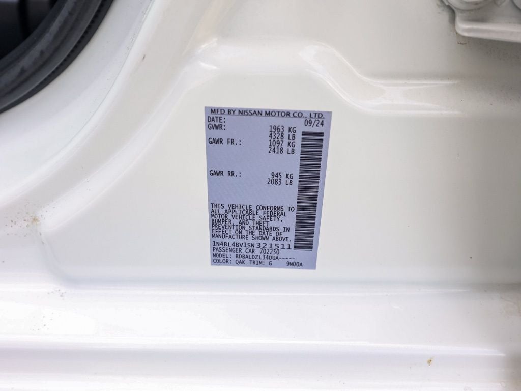 2025 Nissan Altima 2.5 S