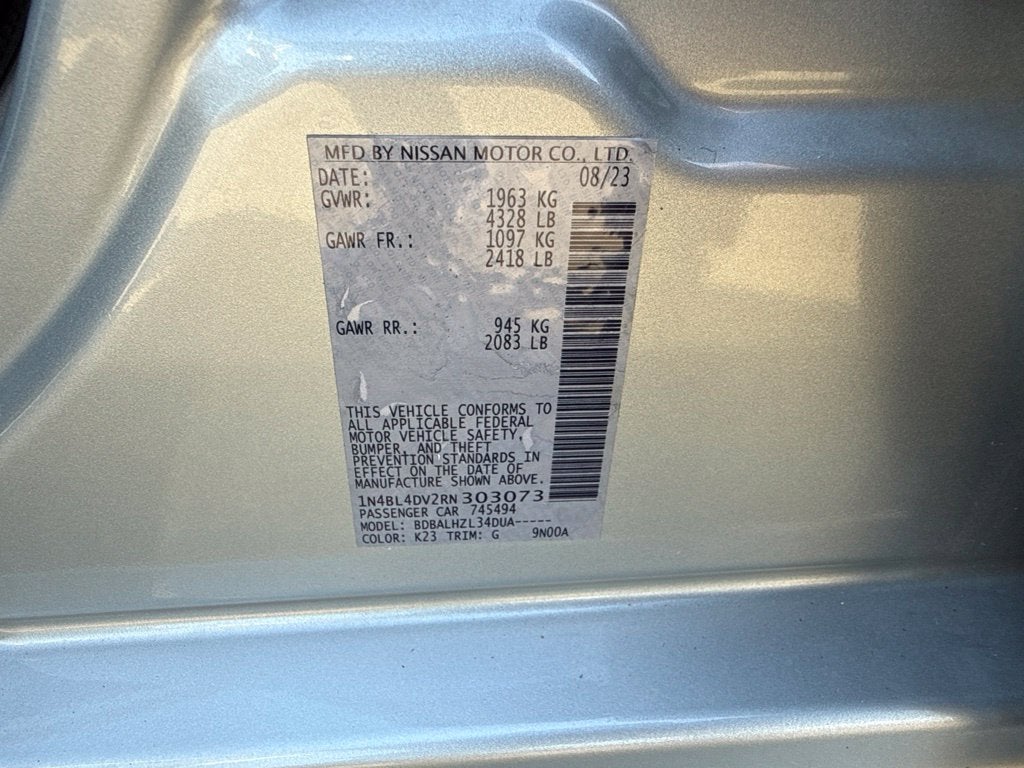 2024 Nissan Altima 2.5 SV