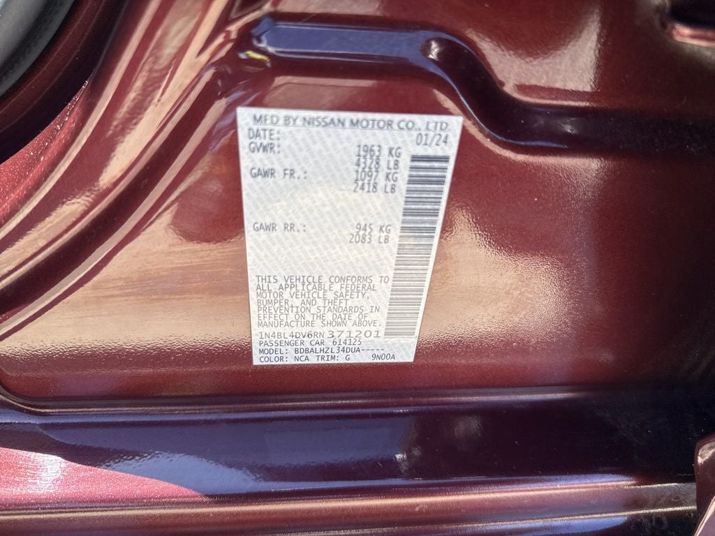 2024 Nissan Altima 2.5 SV