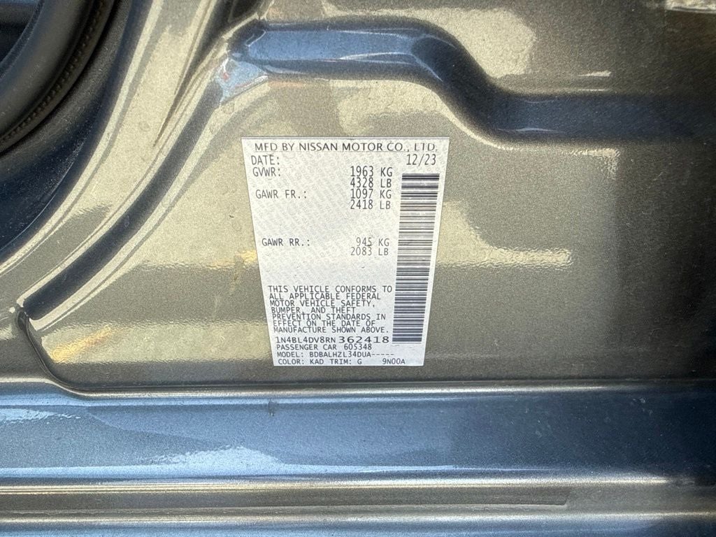 2024 Nissan Altima 2.5 SV