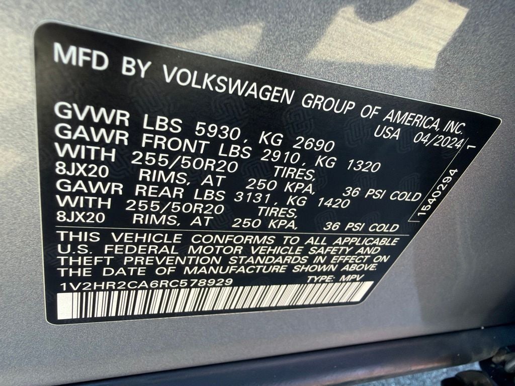 2024 Volkswagen Atlas 2.0T SE w/Technology