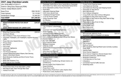 2027 Jeep Cherokee Laredo