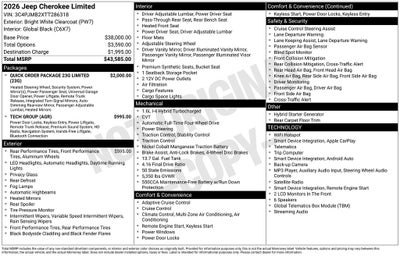 2026 Jeep Cherokee Limited