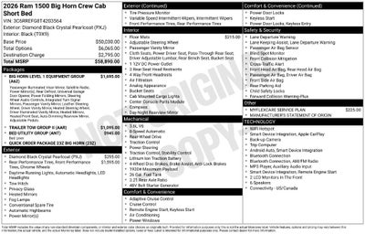 2026 RAM 1500 Big Horn