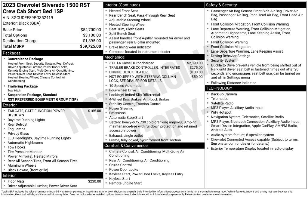 2023 Chevrolet Silverado 1500 RST