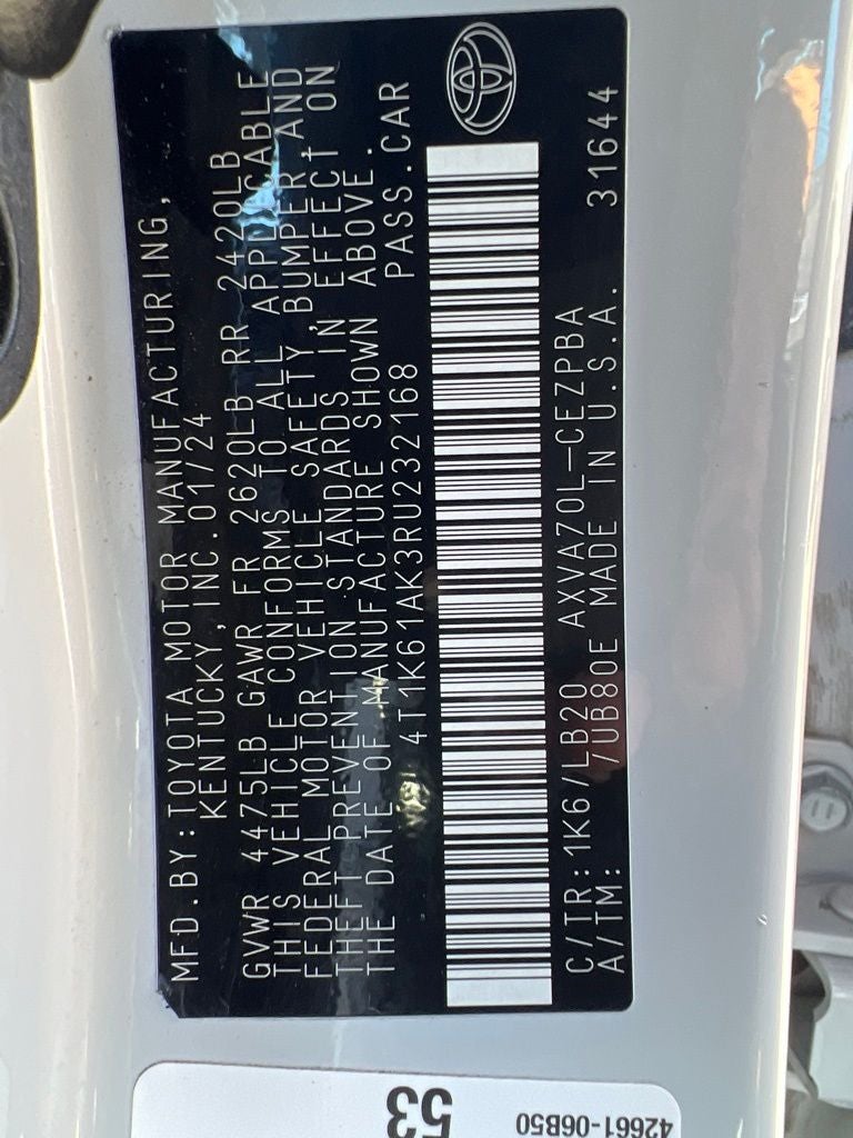 2024 Toyota Camry XSE