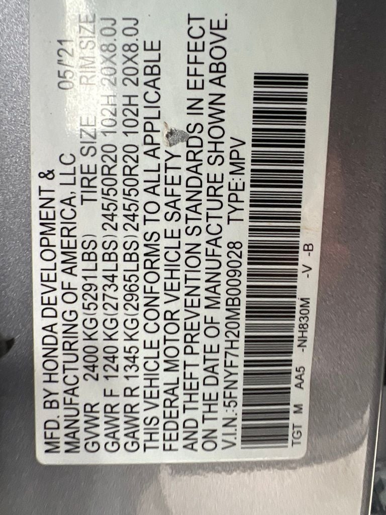 2021 Honda Passport Sport