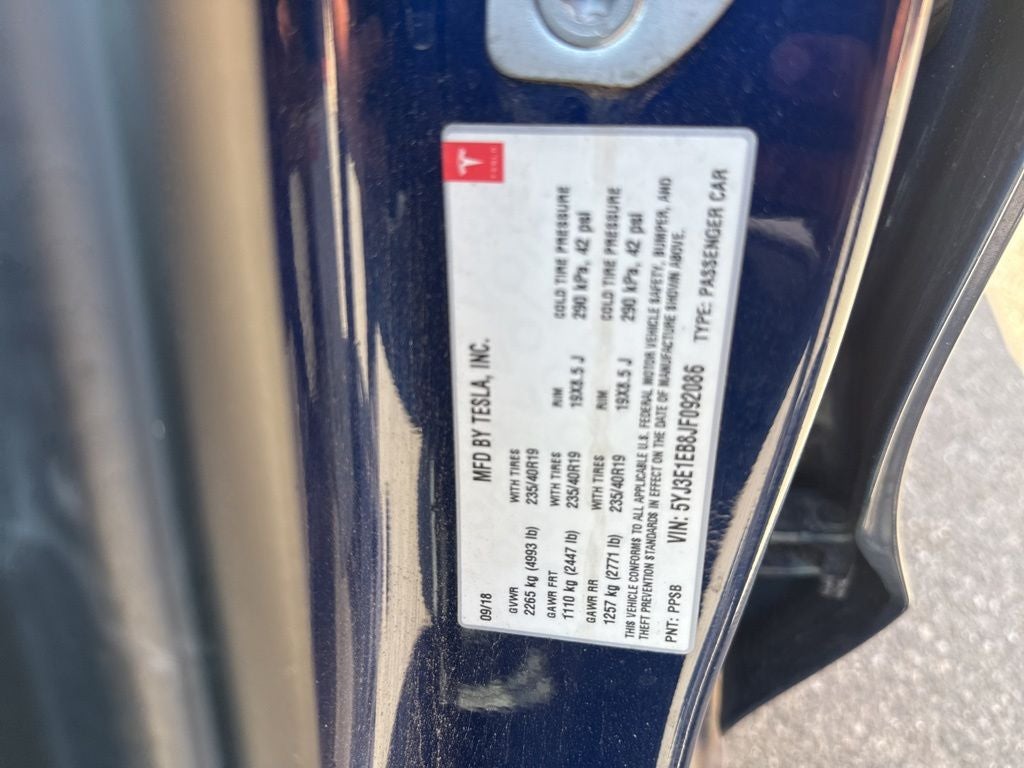 2018 Tesla Model 3 Long Range
