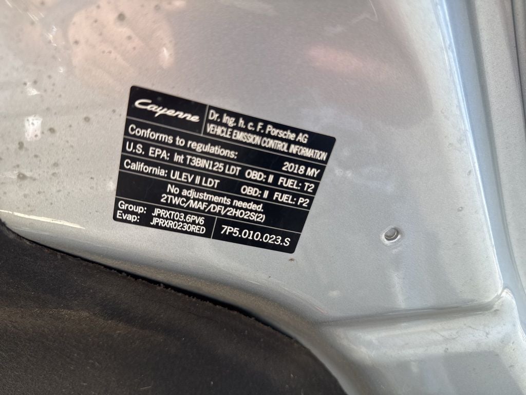 2018 Porsche Cayenne Base