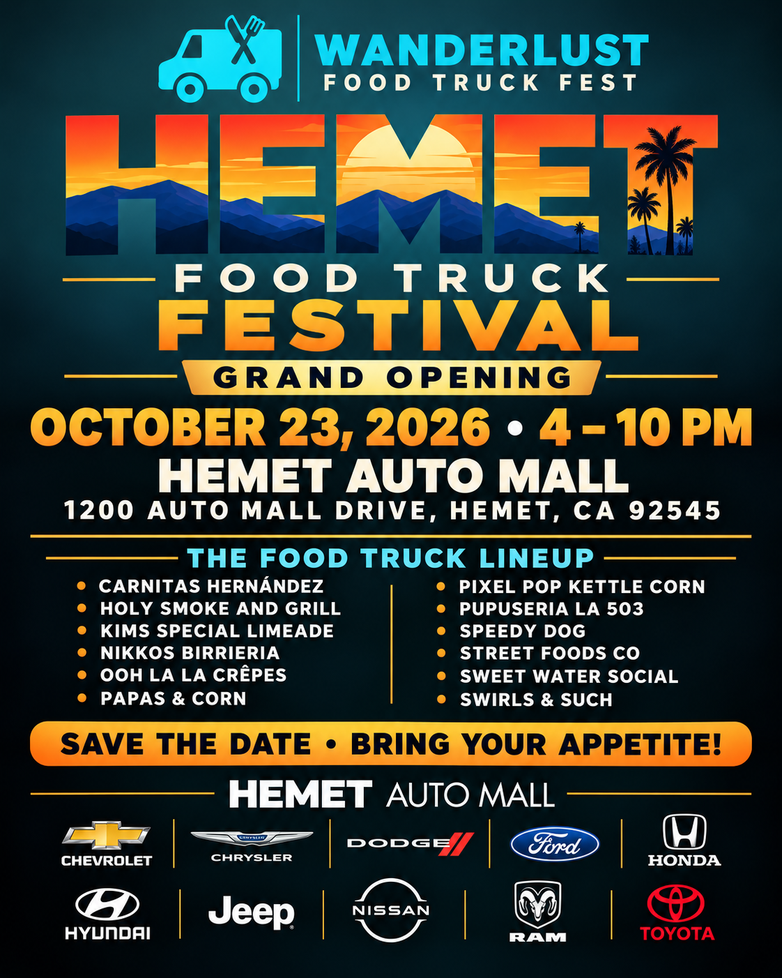 Hemet Food Truck Festival 2026