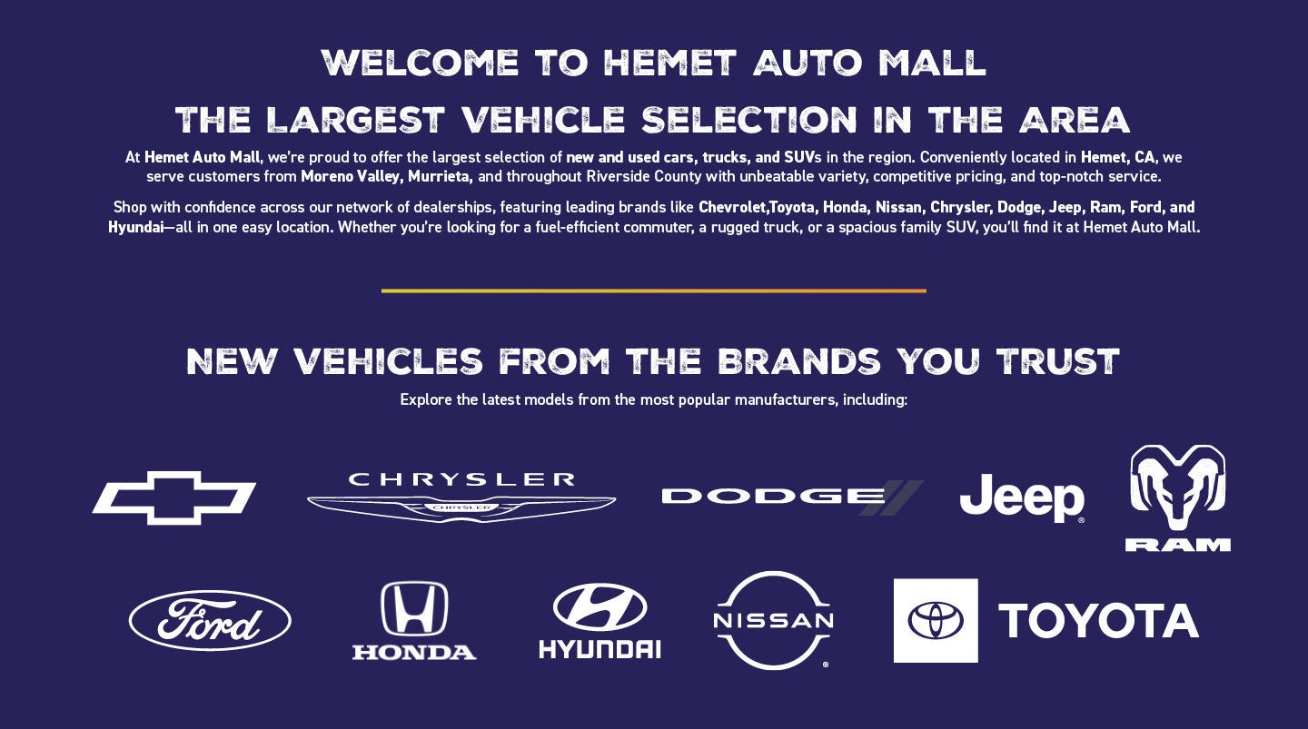 Hemet Auto Mall in 12345 CA